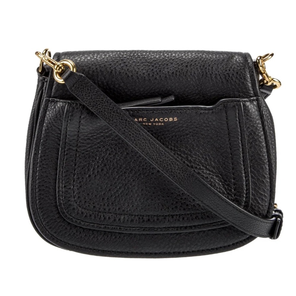 Marc Jacobs black leather crossbody bag
